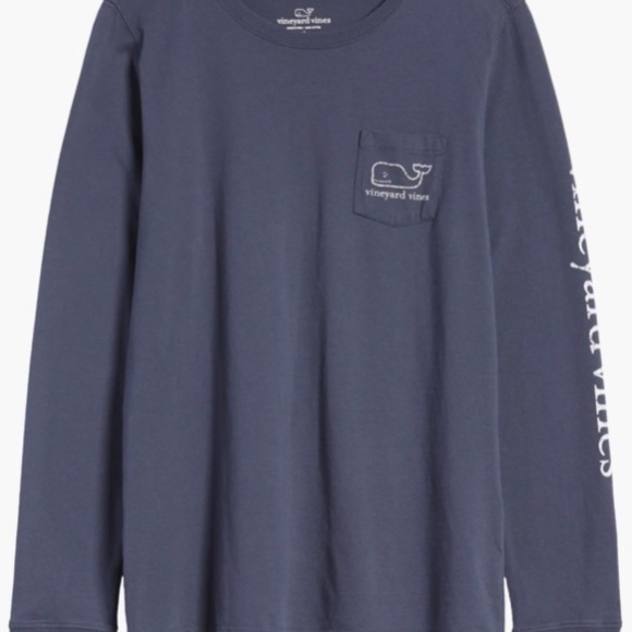 Women's Vineyard Vines Navy Long Sleeve Whale Shirt - Picture 8 of 8